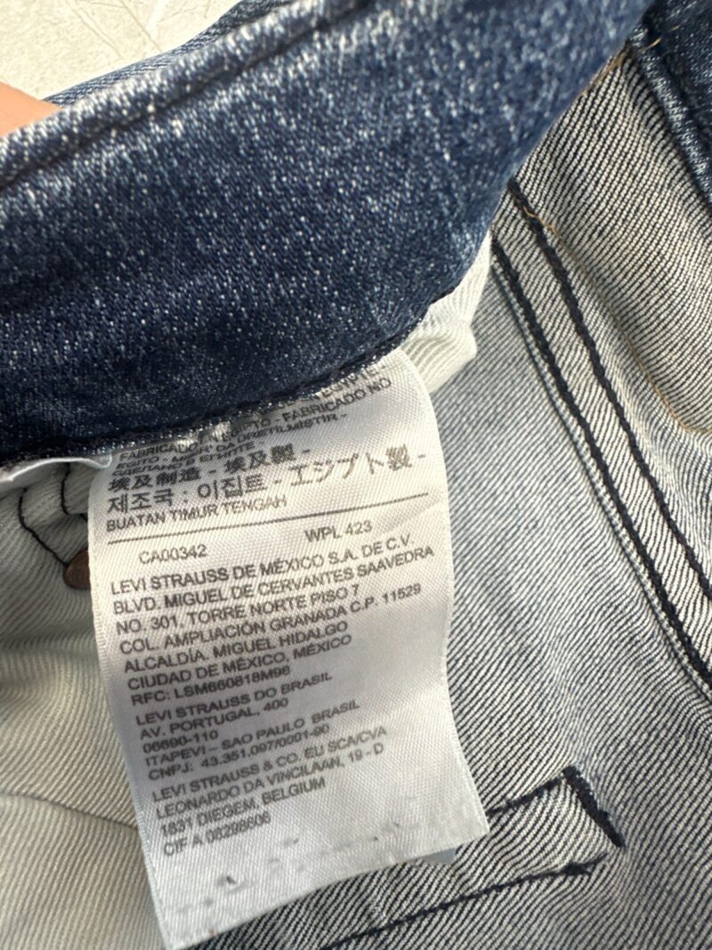 Levi's 511 Slim Fit Men's Jeans W34 L34 Light Blue Wash Denim Red Tab Zip Fly