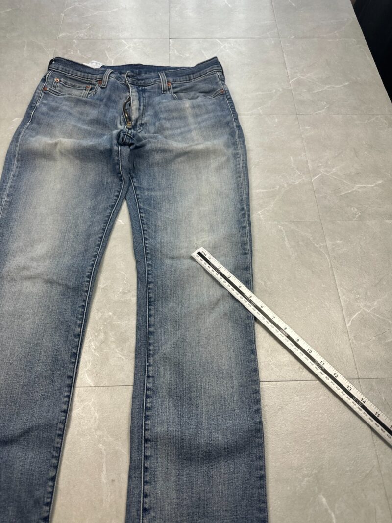 Levi's 511 Slim Fit Men's Jeans W34 L34 Light Blue Wash Denim Red Tab Zip Fly