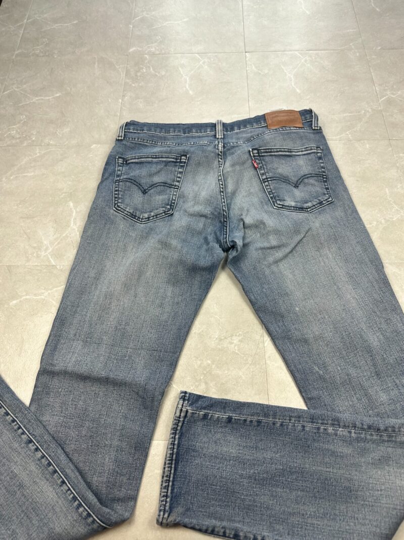 Levi's 511 Slim Fit Men's Jeans W34 L34 Light Blue Wash Denim Red Tab Zip Fly