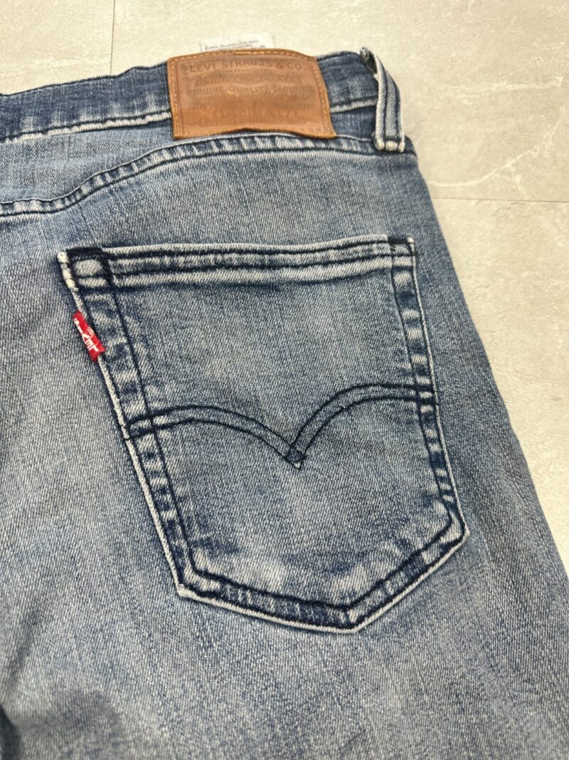 Levi's 511 Slim Fit Men's Jeans W34 L34 Light Blue Wash Denim Red Tab Zip Fly