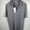 Calvin Klein Golf Mens Grey Polo Shirt CK Logo Short Sleeve Size M BNWT