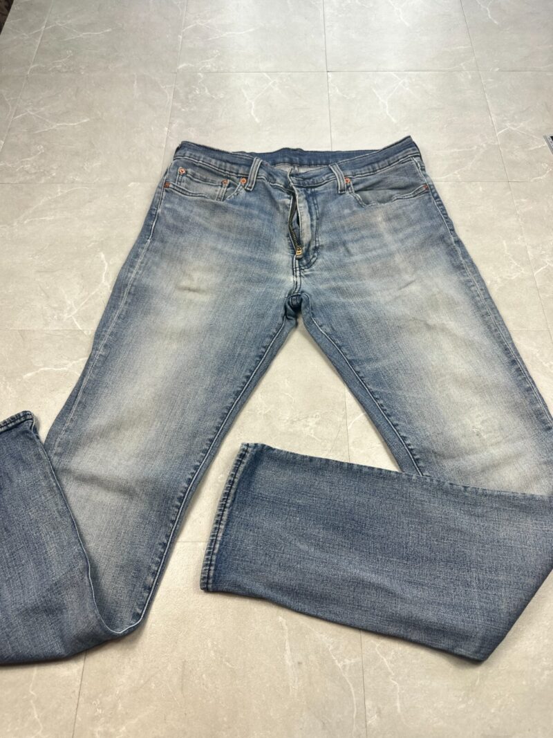 Levi's 511 Slim Fit Men's Jeans W34 L34 Light Blue Wash Denim Red Tab Zip Fly