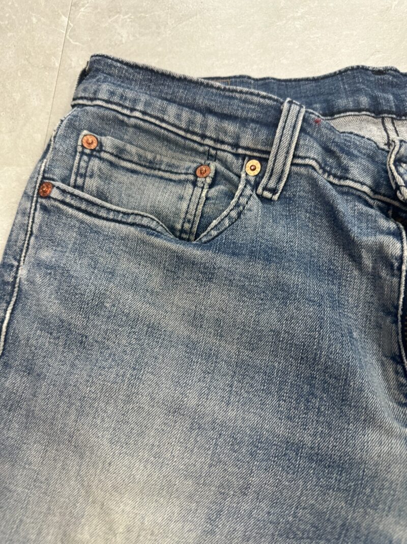 Levi's 511 Slim Fit Men's Jeans W34 L34 Light Blue Wash Denim Red Tab Zip Fly